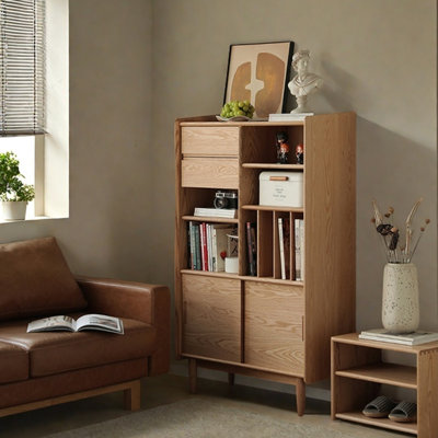 Chinese style spacious and practical bookcase