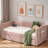 Upholstered Daybed With Trundle, Usb Port And Side Pockets-10620929