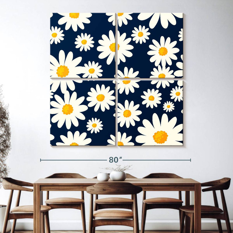 Harnek Daisy Pattern, 74" H x 74" W