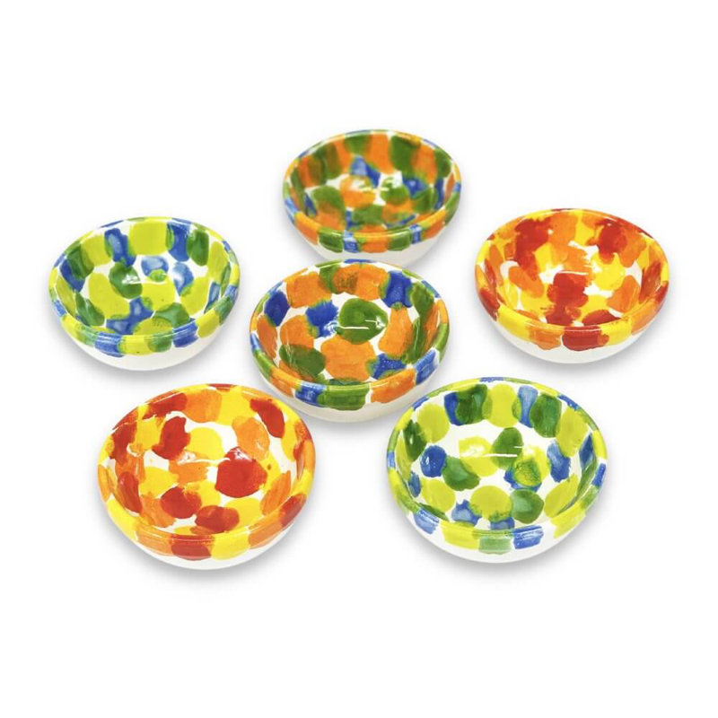 Jonson 12cm Tapas Bowls, Red/Green/Blue/White