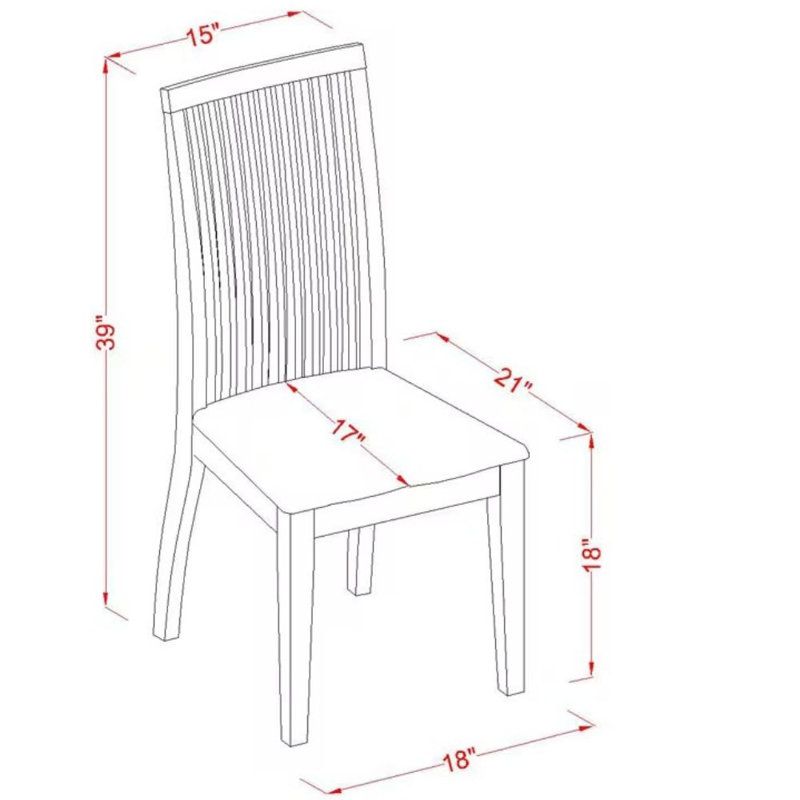 L'ensemble de table de salle à manger 5 pièces pour 4 personnes comprend une table de cuisine ronde avec Dropleaf et 4 chaises de cuisine, 42 x 42 pouces, acajou