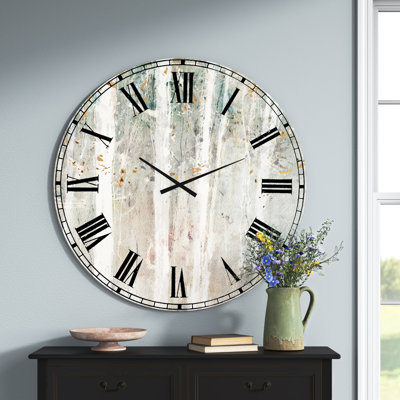 A Woodland Walk into the Forest V - Traditional wall clock