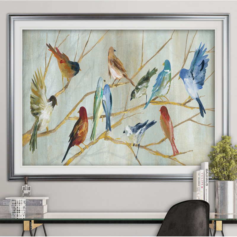 " Spring Migration ", Silver, 30" H x 40" W x 1.5" D