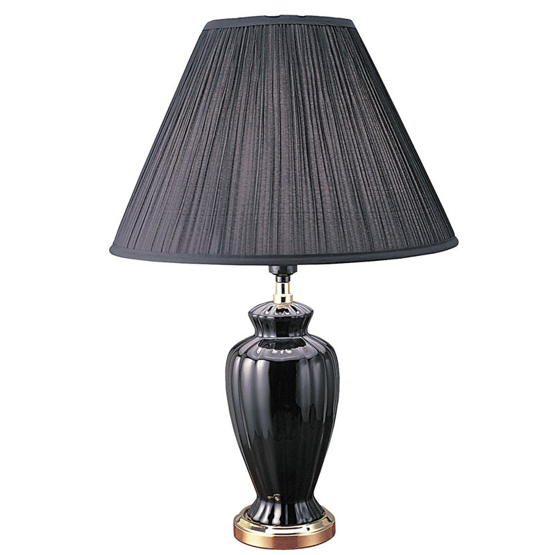 Lampe de table 26 po Barium, Noir
