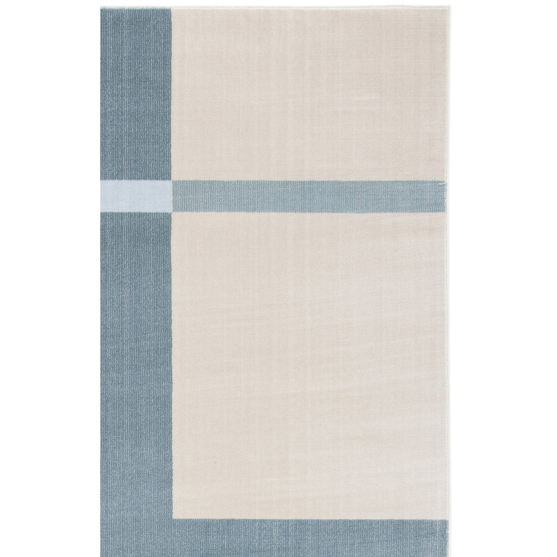 Tapis géométrique 300 pi, Rectangle 5 pi 3 po x 7 pi 7 po