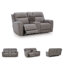 Causeuse inclinable électrique avec console Val divia-1676810294