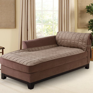 Deluxe Box Cushion Chaise Lounge Slipcover