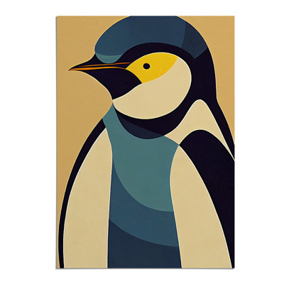 Penguin In Abstract No.1 - Wall Art