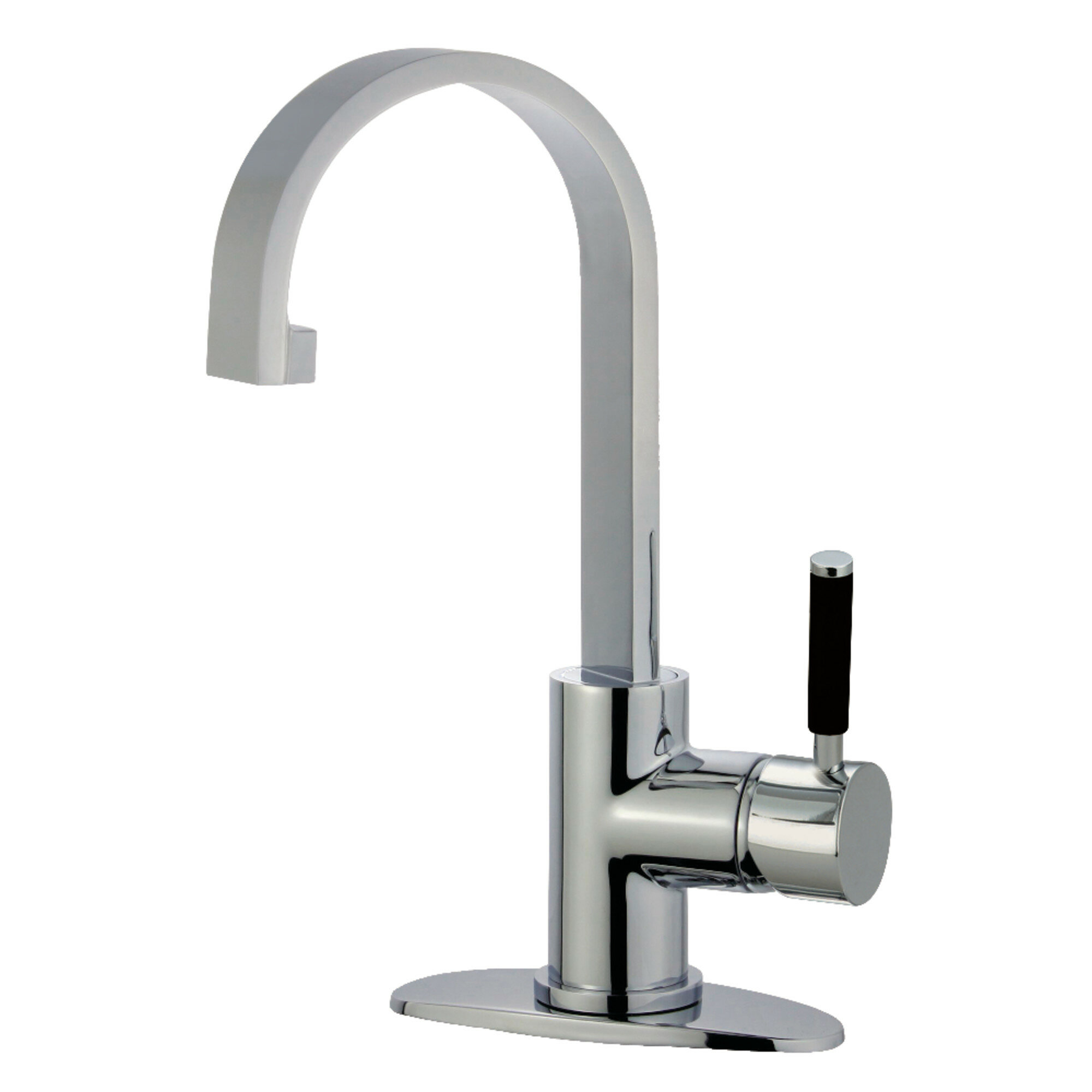 Kingston Brass Fauceture Kaiser 1 or 3 Hole Bathroom Faucet with Drain ...