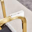Ensemble de table de salle à manger Aurora Luxe 79 po en verre trempé avec chaises à dossier haut en simili cuir-25250219-515510