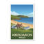 Aberdaron, Wales - Llyn Peninsula Travel Poster: Coastal Village, Sandy Bay and Seaside Romance. Giclee Print on Wrapped Canvas. Wall Art, Home Decor - Cities & Towns, Wales 1 Piece Wrapped Canvas Wall Art-252200230