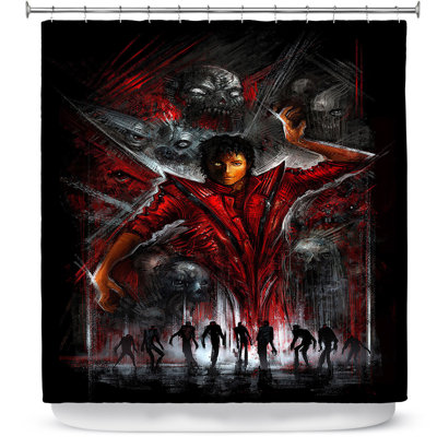 Rideau de douche simple michael jackson