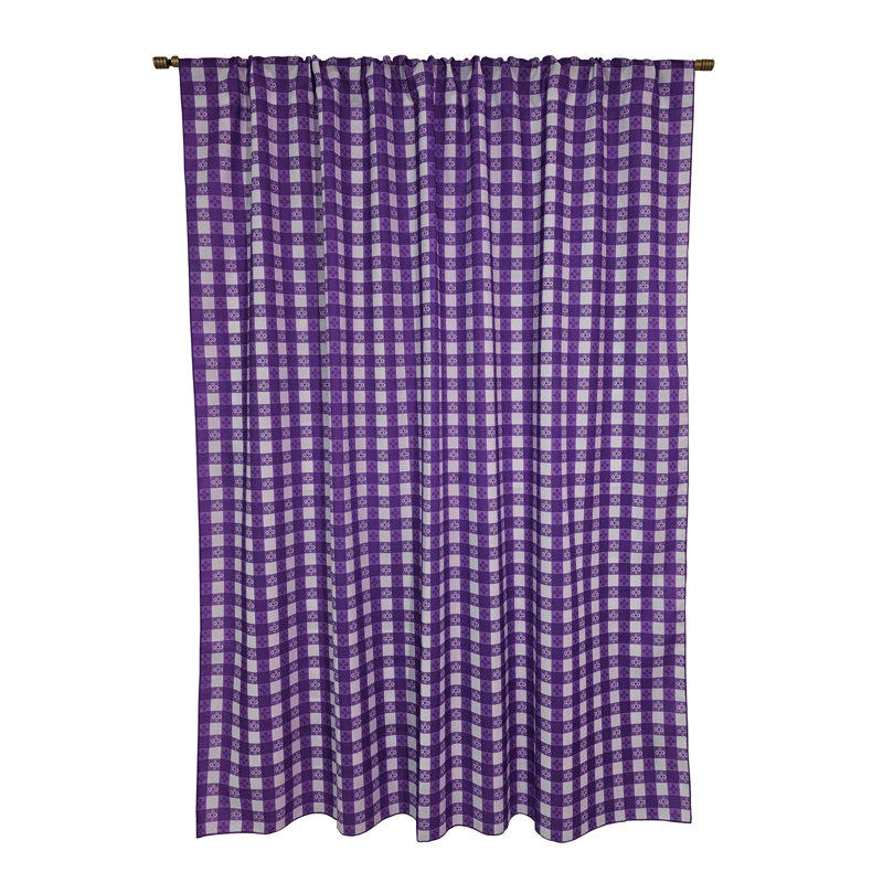 Rideau de fenêtre Popeline, Mauve, L 58 po x L 36 po