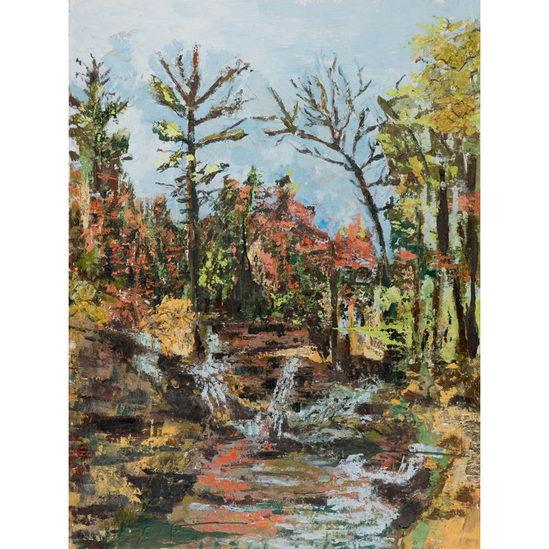 «Diana's Bath» par Diana Stelin - Peinture, H 32 po x l 24 po, Toile tendue