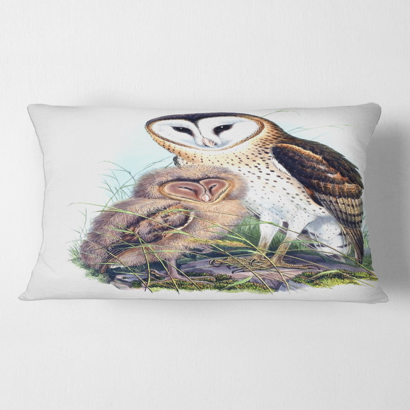 Oiseaux rétro I - coussin traditionnel imprimé
