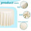 8 pièces / paquet de nappes rondes en polyester sans soudure de 132 pouces, disponibles en cinq couleurs, parfaites pour les tables de salle à manger, la maison, la cuisine et les décorations de restaurant. Ces articles pour la maison de Pâques sont r-958102033