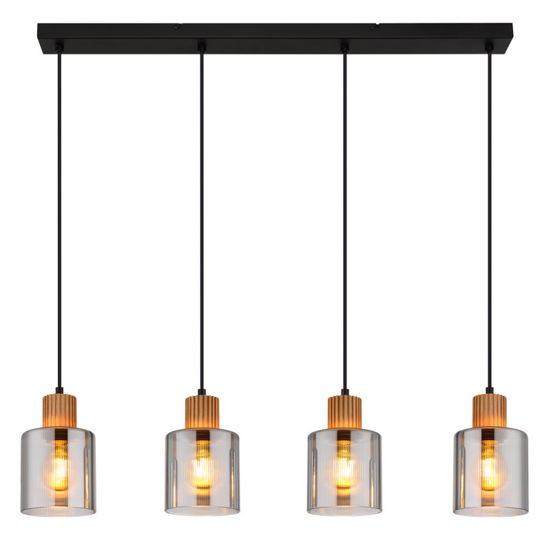 Daneya - Light Matte Black Pendant, 4