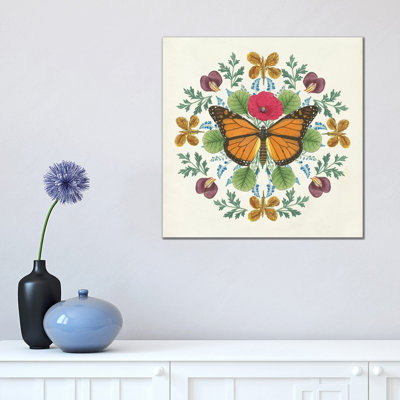 Butterfly Mandala by Wild Apple Portfolio - Wrapped Canvas Gallery-Wrapped Canvas Giclée
