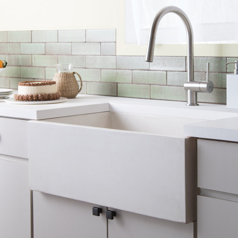 NativeStone® 30" L x 18" W Kitchen Sink, Sand