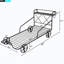 Base de lit 41,23 po Chatteris