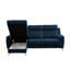 Izola 3 Seater Velvet Sofa Bed-1177284041-1177284083