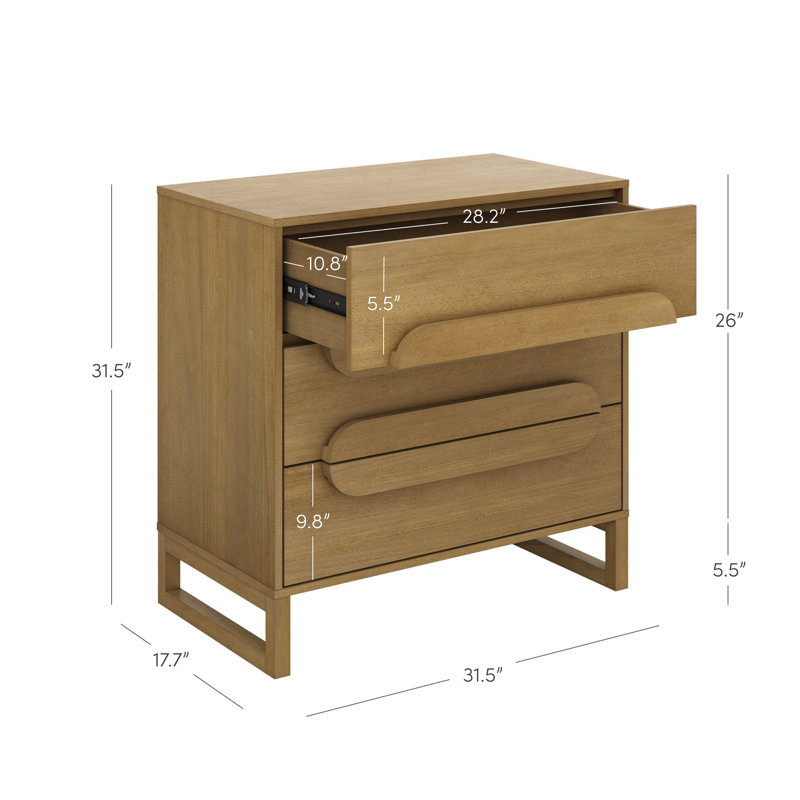Commode 3 tiroirs Modern Modern