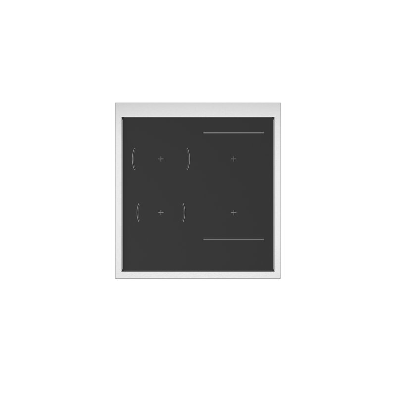 Bertazzoni 24" MASTER SERIES INDUCTION RANGE - 4 HEATING ZONES - ELECTRIC OVEN  STAINLESS STEEL FINISH