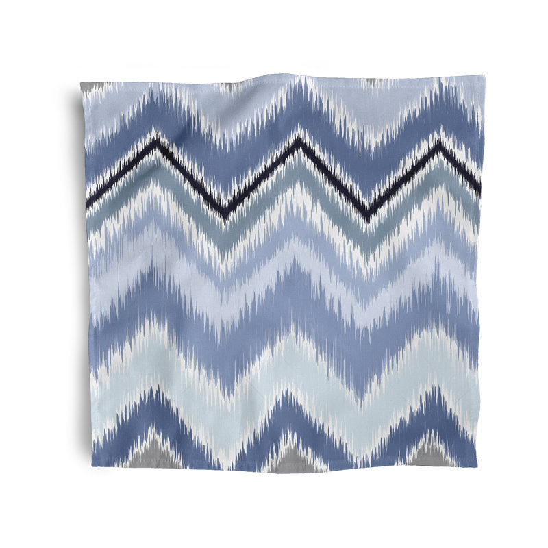 Ensemble de serviettes 4 pièces Ikat-Arina, L 18 po x L 18 po, Cadet