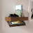 HIDE-A-SHELF Walnut Clear Finish Concealed Floating Shelf