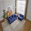 Canapé à compression, canapé-lit convertible au sol avec structure de forme fixe, canapé modulaire désossé, aucun assemblage requis, tissu chenille-211657760