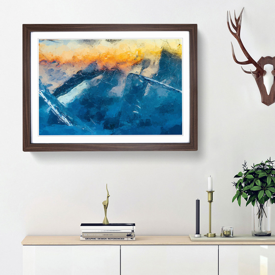 Frozen in Time in Abstract - Picture Frame Graphic Art Print
