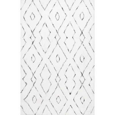 Tapis blanc moelleux Sofie