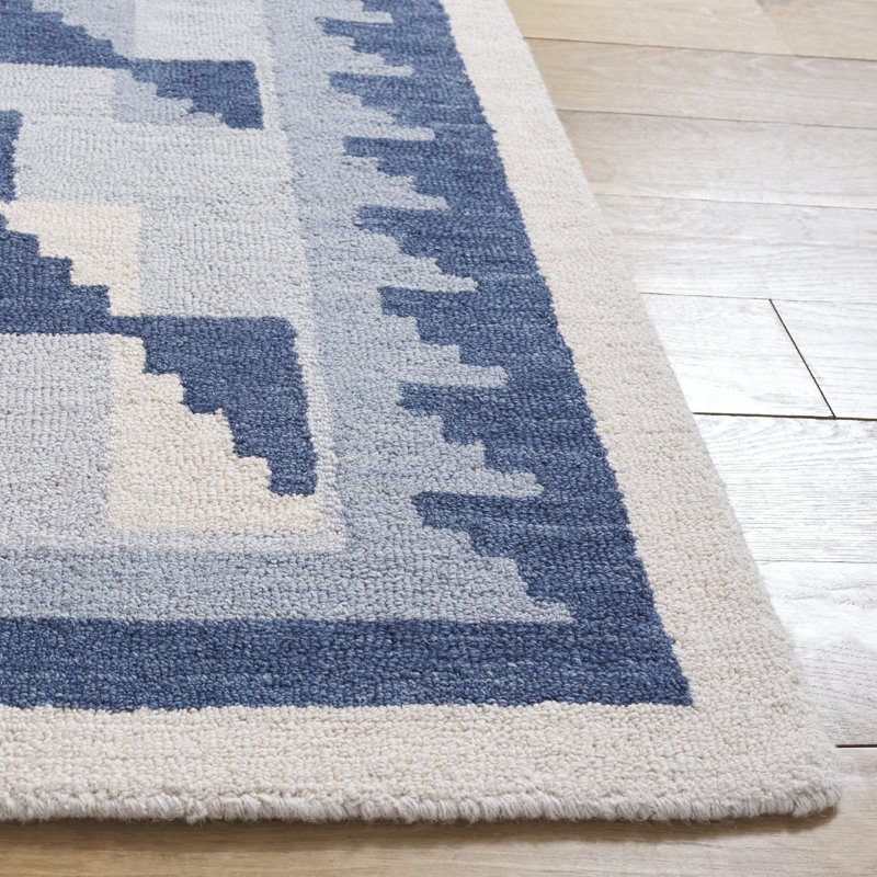 Tapis d'intérieur en laine touffeté à la main Kenya, Carré 7 pi