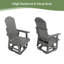 Siège de patio ergonomique pivotant Adirondack-2037534603