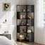 Alisande 180cm H x 60cm W Metal Corner Bookcase