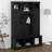 Hall Tree With Adjustable Shelves & 7 Hooks, Entryway Organizer, Shoe Cabinet & Storage Bench, Dual Side Cabinets-1104733076