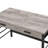 Disho  Light Weathered Oak & Black Finish Writing Desk W/USB