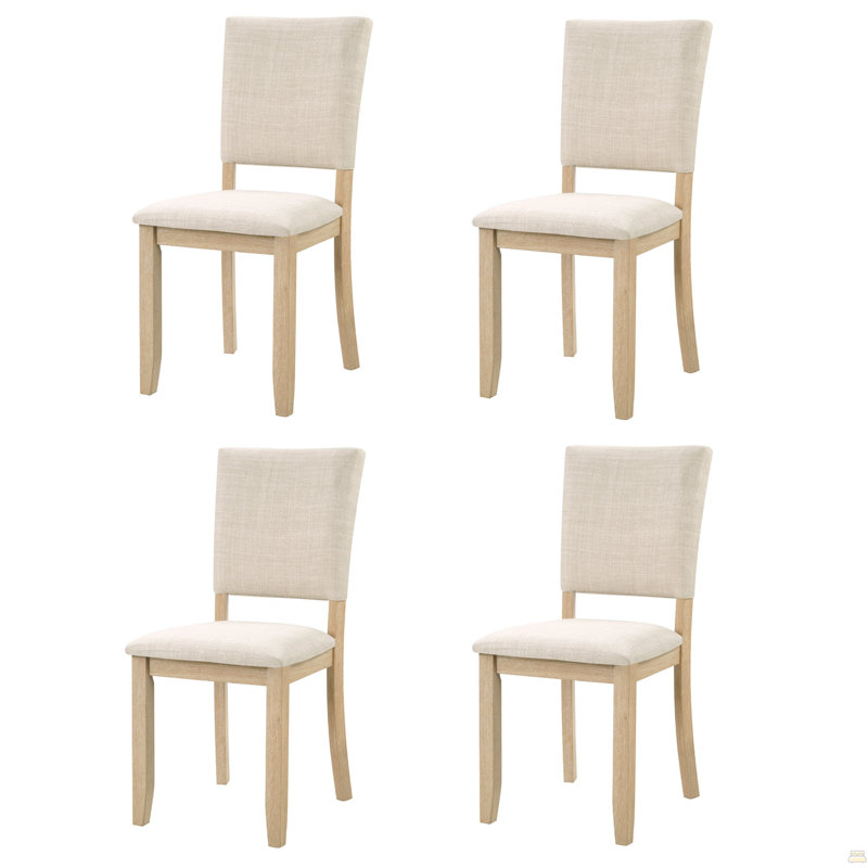 Chaises de salle à manger seulement, ensemble de 4 chaises de salle à manger, chaise de cuisine avec siège rembourré