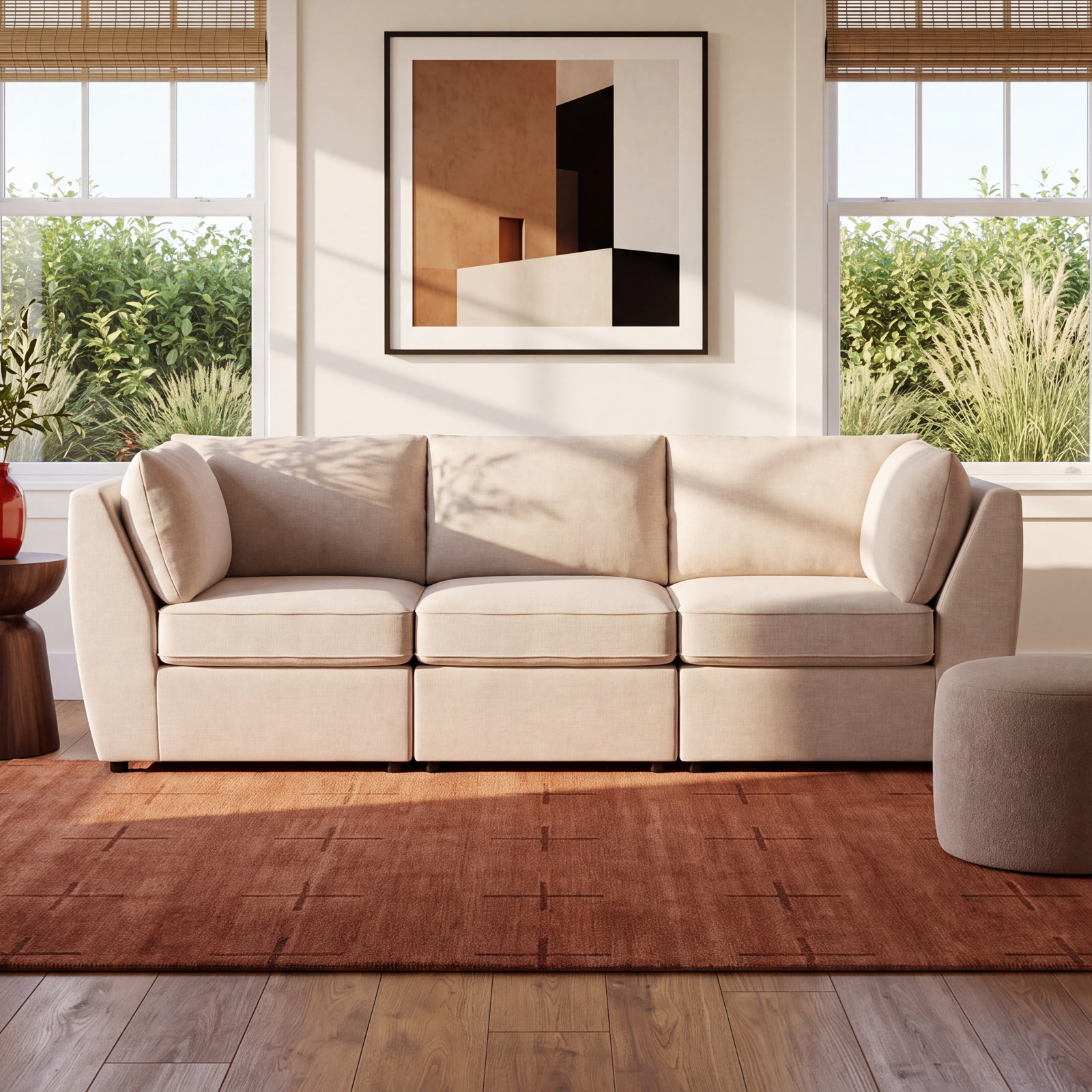 Caldwell 105" Modular Sofa, Lena Sand