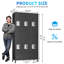 Armoire de rangement de 72 po en métal pour les employés