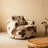Accent Chair with Metal Frame, Upholstered Living Room Chairs with Cushions