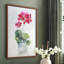 «Soft Geranium II», reproduction encadrée - bois massif-864616424-864616427