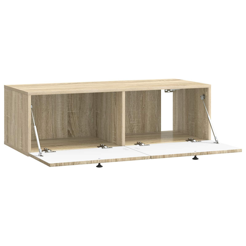 Unfinished TV Stand, Sonoma Oak, 30cm H x 98cm L x 41cm W