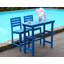 Chaise de bar d'extérieur à hauteur de bar, tabourets Adirondack pour balcon, jardin, cour et terrasse toutes saisons Hdpe