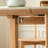 Extending Dining Table Rock Slab Top Extending Dining Table for 4-6 People Solid Wood Dining Table