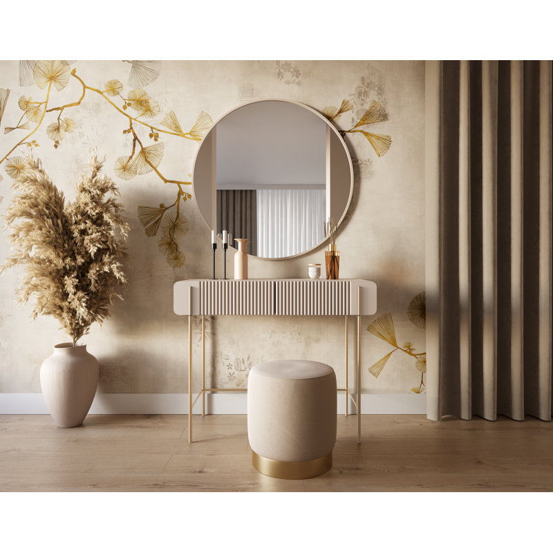 Dressing Table, Cashmere/Gold