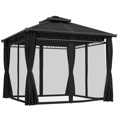 25 Ft. W x 25 Ft. D Metal Hardtop Gazebo