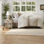 Ensemble de literie surdimensionné en jacquard de coton 6 pièces, style maison de campagne moderne pour le confort de la maison