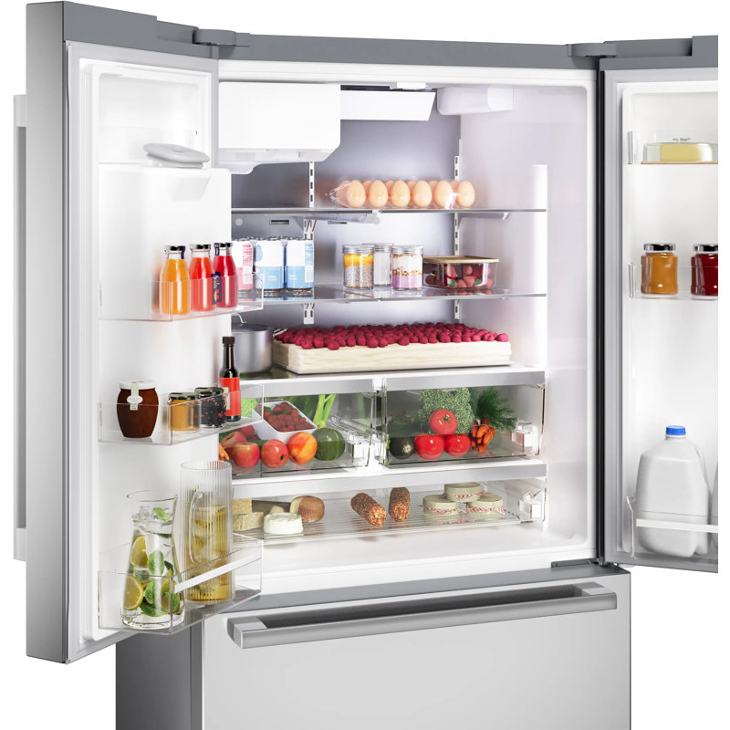 500 Series Free-Standing Fridge-Freezer, Stainless Steel