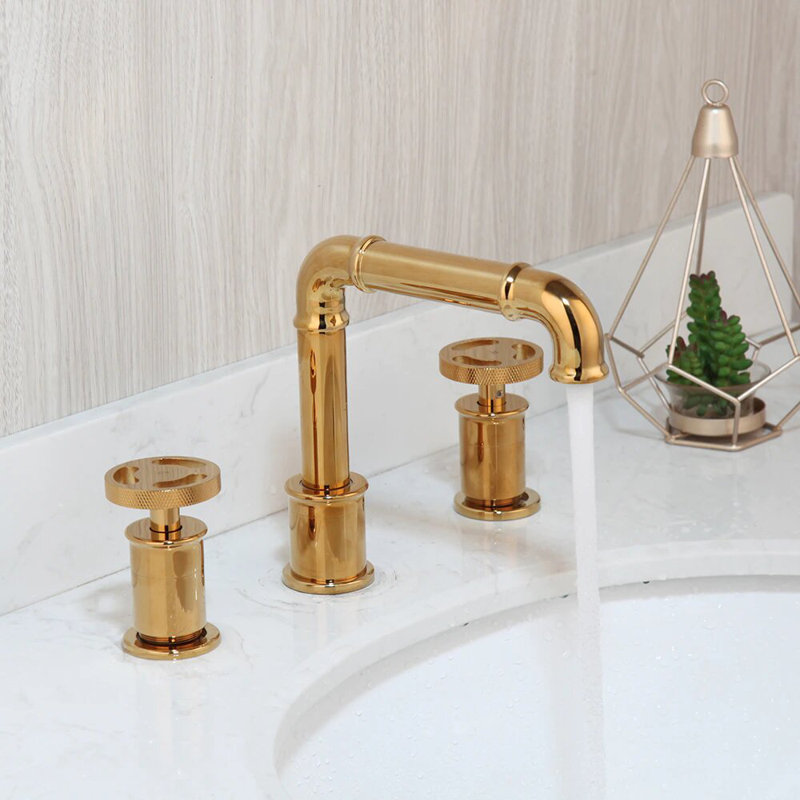 Robinet de salle de bain industriel Gold